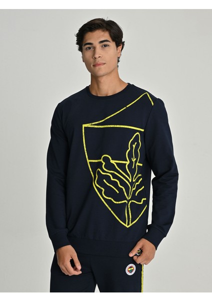 Erkek Trıbun All Over Baskı Sweat modelleri