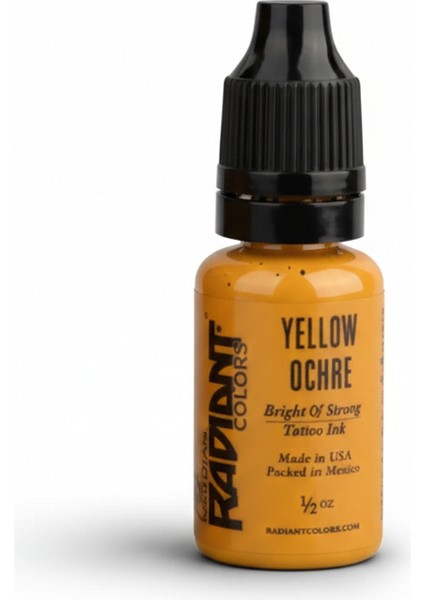 Yellow Ochre - Radiant Tattoo Dövme Boyası - 0,5OZ/15ML