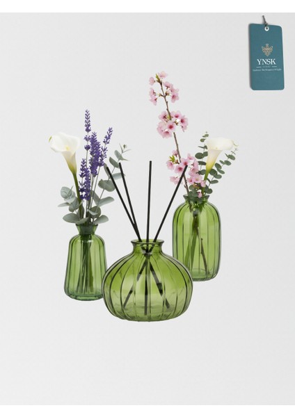 3'lü Minimalist Dekor Cam Vazo, Oda Kokusu Şişesi, Modern Dekor Vazo fiyatları