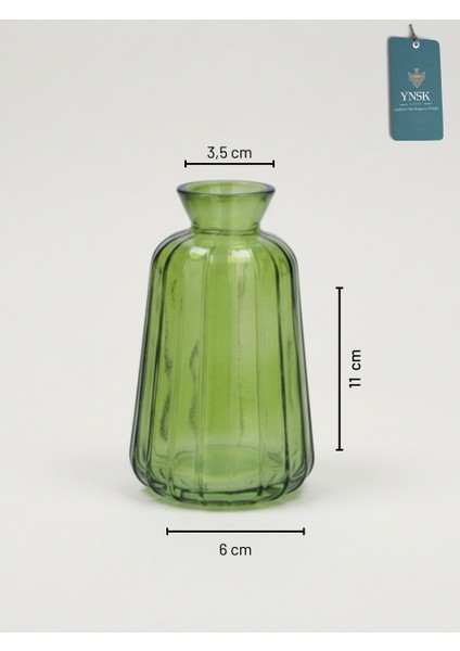 3'lü Minimalist Dekor Cam Vazo, Oda Kokusu Şişesi, Modern Dekor Vazo