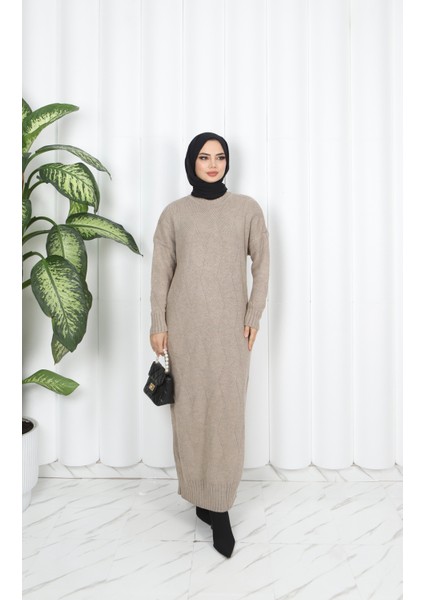 Baklava Desenli Triko Elbise fiyatları