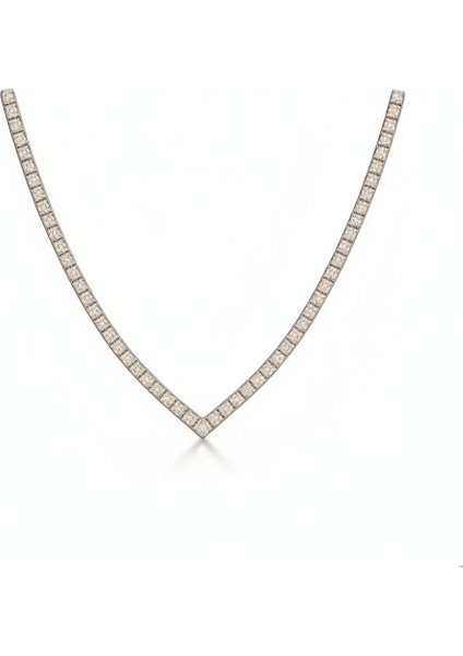 Vera 925 Ayar Gümüş Ithal Şık Kadın Kolye