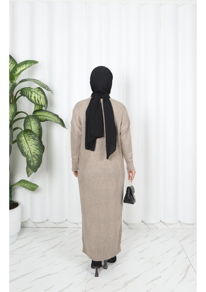 Baklava Desenli Triko Elbise indirimleri