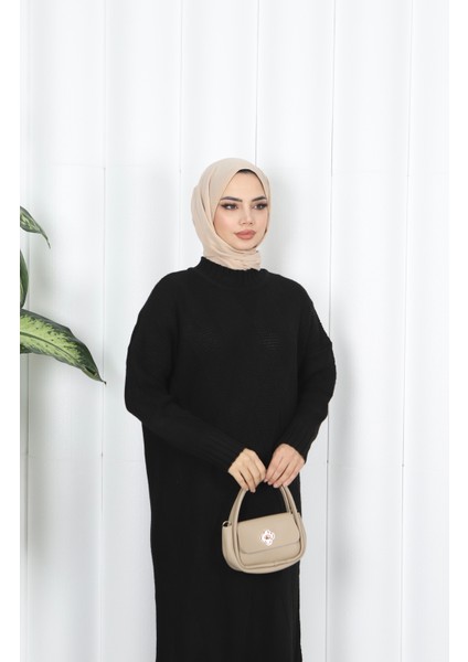 Baklava Desenli Triko Elbise fırsatları