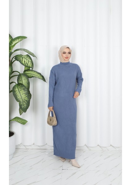 Baklava Desenli Triko Elbise fiyatları