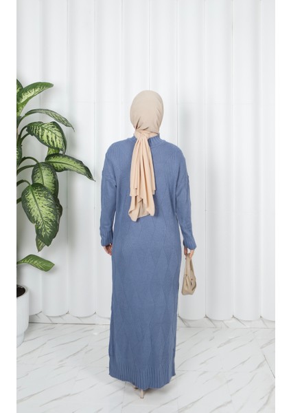 Baklava Desenli Triko Elbise indirimleri