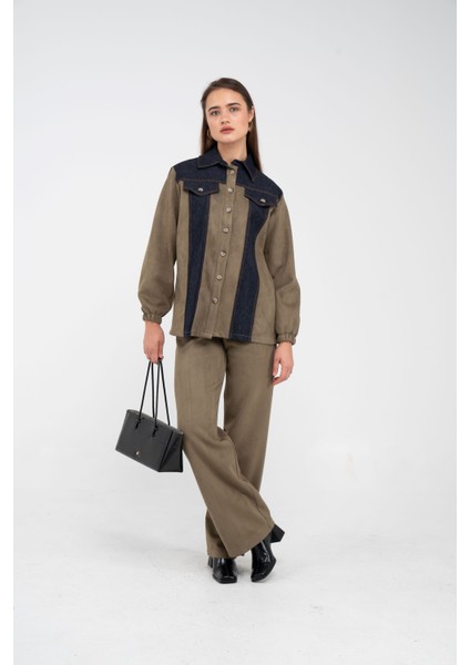 Kadife Jean Detaylı Ikili Takım K1744 fiyatları