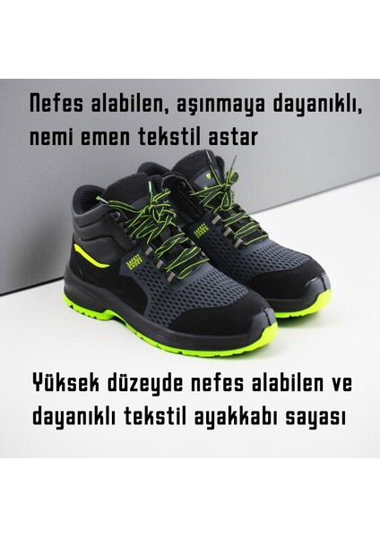 Iş Güvenlik Ayakkabısı 41 Numara Süet Delikli Nefes Alan Çelik Burunlu Inşaatçı Tekstil Ayakkabı Bot fiyatları