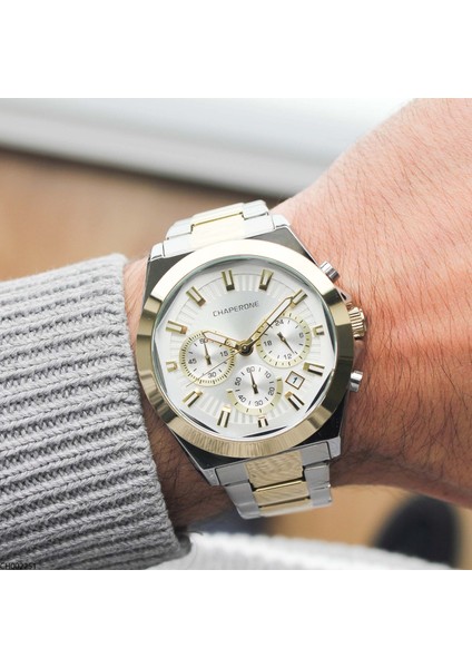 CH002251 Çelik Kordonlu Erkek Kol Saati