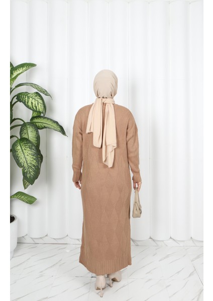 Baklava Desenli Triko Elbise indirimleri