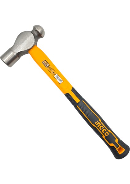 Ingco HBPH88024 24OZ/660GR Endüstriyel Fiberglas Saplı Bilyeli Çekiç/bombe Başlı Çekiç