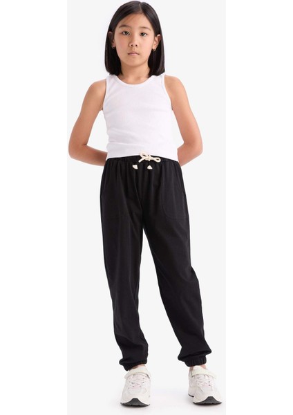 Kız Çocuk Beli Lastikli Cepli Jogger Eşofman Altı Z8779A625SM