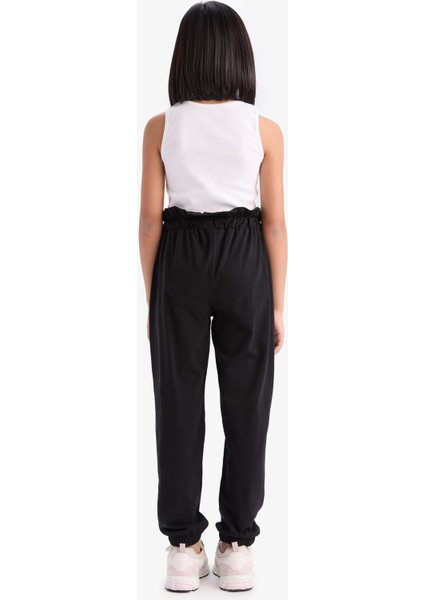 Kız Çocuk Beli Lastikli Cepli Jogger Eşofman Altı Z8779A625SM