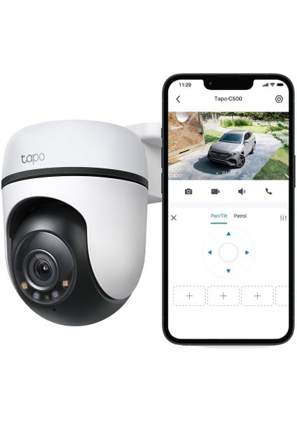 Tapo C500 V2.0 Işıklı ve Renkli Gece Görüşlü , Sesli ve Işıklı Alarm , Yatay/dikey 360 Derece Dış Mekan Wi-Fi Güvenlik kamerası modelleri