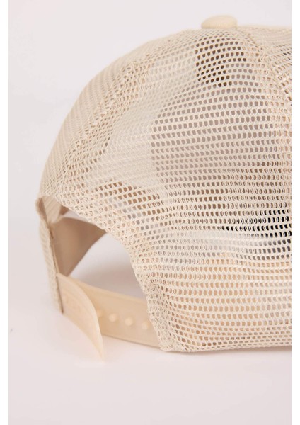 Erkek Etiket Baskılı Dokuma Beyzbol Basketbol Şapkası D7832AX25SM