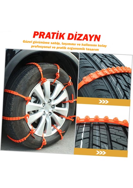 Universal Acil Durum Kar Kelepçesi Zincir Alternatifi (Kolay Montaj)