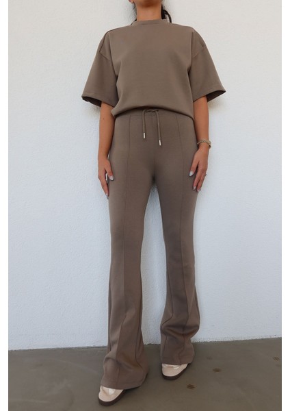 Ispanyol Paça Önden Dikişli Pantolon modelleri