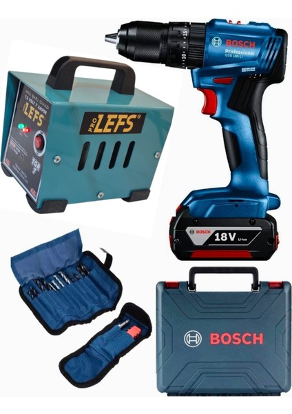 Gsb 185 Li Darbeli Akülü Vidalama Tek Batarya ve Pro Lefs 7 Amper Akü Şarj Cihazı