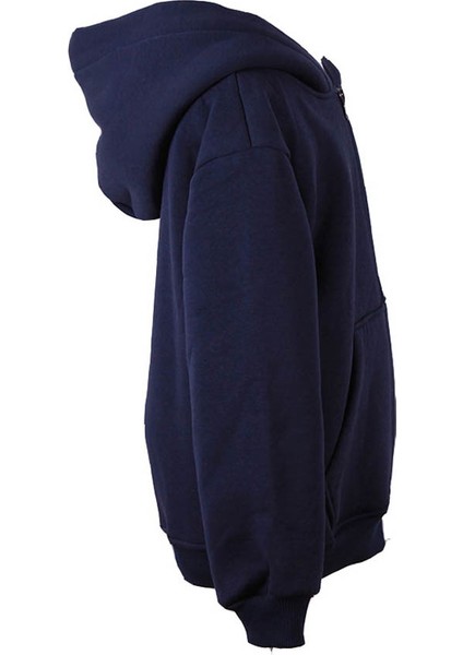 Fermuarlı Kapüşonlu Hırka Lacivert Erkek Çocuk Sweatshirt 3 Ip Şardonlu Basic fiyatları