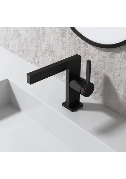 Siyah T Tipi Lavabo Bataryası