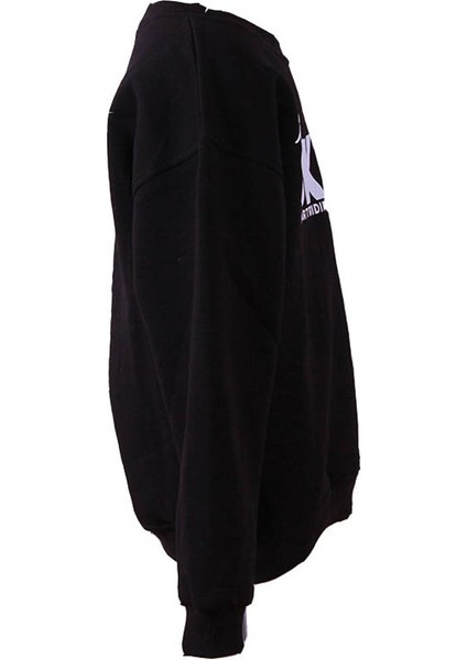 Siyah Erkek Çocuk Sweatshirt 3 Ip Şardonlu Skate Baskı fiyatları