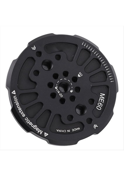 Alüminyum Alaşımlı Manyetik Telefon Tripod Adaptörü Çok Açılı Yerleştirme Delikleri Manyetik Telefon Tripod Adaptörü Yaygın Uyumlu (Yurt Dışından)