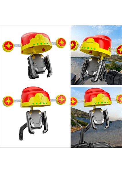 Komik Bisiklet Motosiklet Telefon Tutucu Açık Mekan Bisiklet Navigasyon Standı Akıllı Telefon Standı Için Güneş Kremi Yağmur Geçirmez (Yurt Dışından) fırsatları