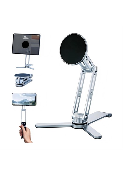 Magsafe Telefon Tablet Tutucu Stand Selfie Stick Hafif Alüminyum 360 ° Seyahat ve Masaüstü Için Katlanabilir Katlanabilir (Yurt Dışından) fiyatları