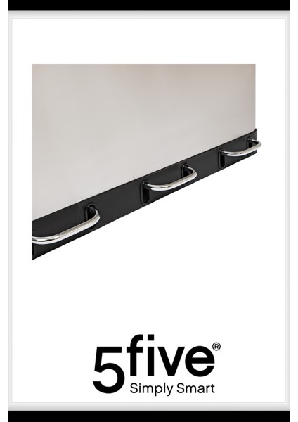 Ariane 3×18 L Metal Pedallı Çöp Kovası | Üç Bölmeli Geri Dönüşüm, Paslanmaz Gövde, Kolay Temizlik Çıkarılabilir Yıkanabilir İç Sepet indirimleri