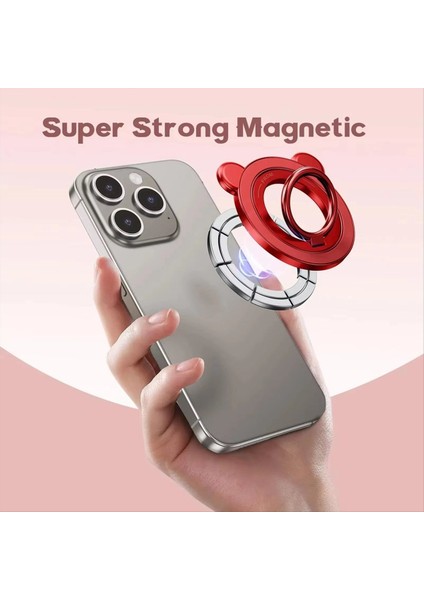 Manyetik Telefon Kavrama Tutucu Taşınabilir Parmak Yüzük Standı 360 ° Döndürme 90 ° Flip Kickstand, Akıllı Telefonlar Mavisi (Yurt Dışından) modelleri