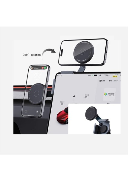 Tesla Byd Zeekr Nıo Xpeng ve Diğer Modellerde Ekranlar Için Çok Açılı Ayarlanabilir Araç Telefonu Montaj Aksesuarı A (Yurt Dışından) fiyatları
