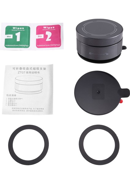 Güçlü Manyetik Araç Telefonu Tutucu Katlanabilir 360° Dönme Araba/masa/banyo Için Vakum Adsorpsiyon Evrensel Telefon Tutucu (Yurt Dışından) fiyatları