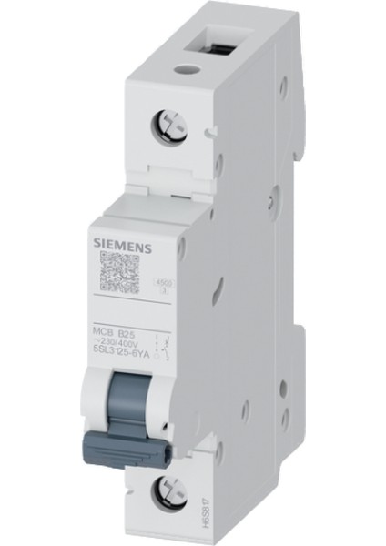 5SL3125-6YA B Tipi 1 Faz 25A 4.5ka Otomatik Sigorta