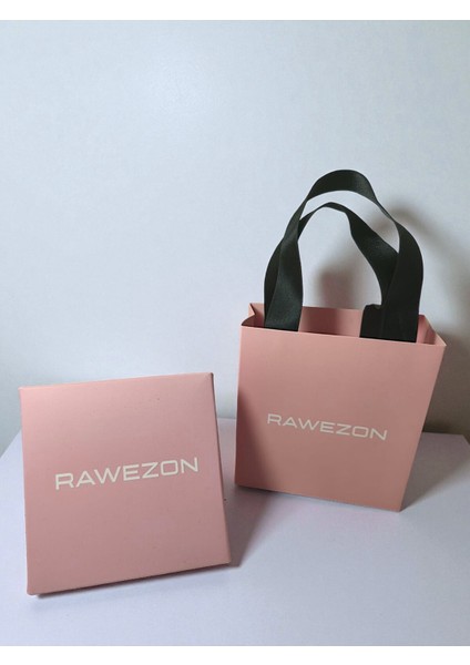 Pembe Kutulu ve Çantalı Pempe Taşlı Çelik Kelebek Kolye -Sevgiliye Hediye Doğum Günü Arkadaşa fırsatları