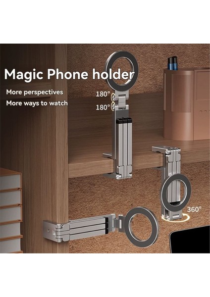 360° Dönen Magsafe Uçak Telefon Tutucu IPhone 16 15 Için IPhone 16 15 Için Katlanabilir Tripod Standı (Yurt Dışından) fırsatları
