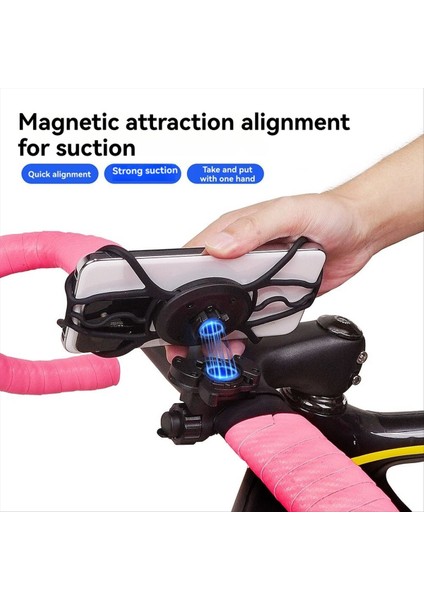 Silikon Bisiklet Telefon Tutucu Evrensel Bisiklet Gidon Manyetik Kilit Hızlı Açılan Telefon Montaj Klip Braketi (Yurt Dışından) modelleri
