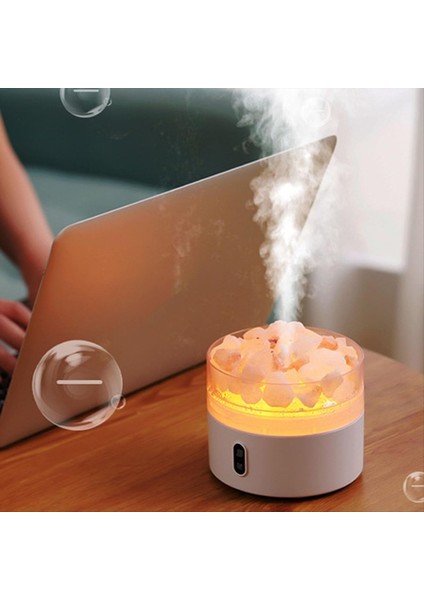 Tuz Taş Lambası Difüzör Nemlendirici USB Aromaterapi Gece Lambası Sisli Hava Nemlendirici Yatak Odası Ofis Ev Araba Için (Yurt Dışından) modelleri