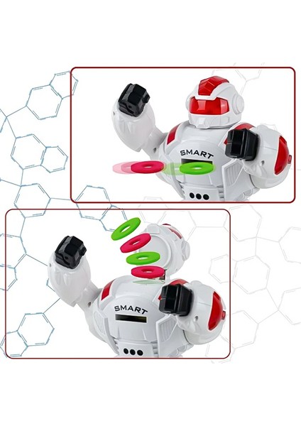 Uzaktan Kumandalı Full Fonksiyonlu Disk Atan Savaşçı Robot Kırmızı 27115 modelleri