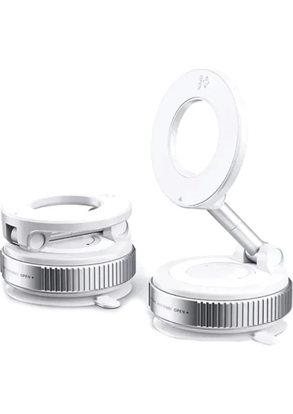 Araba Katlanabilir Cep Telefonu Magsafes Çoğu Telefon Için Manyetik Telefon Tutucu Pano Vakum Vantuz Standı (Yurt Dışından)