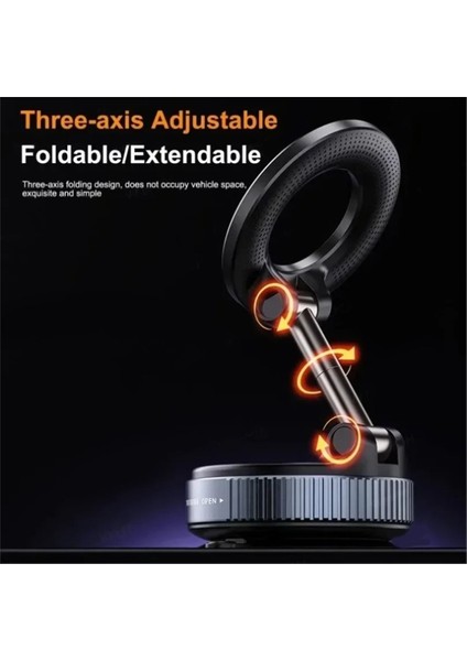 Araba Katlanabilir Cep Telefonu Magsafes Çoğu Telefon Için Manyetik Telefon Tutucu Pano Vakum Vantuz Standı (Yurt Dışından) fiyatları