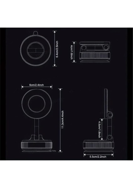 Araba Katlanabilir Cep Telefonu Magsafes Çoğu Telefon Için Manyetik Telefon Tutucu Pano Vakum Vantuz Standı (Yurt Dışından) modelleri