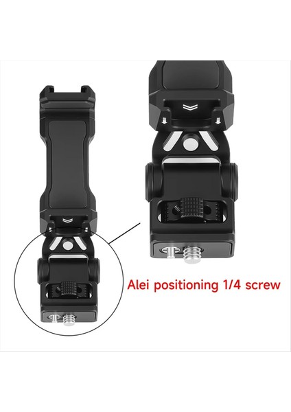 Metal Telefon Tutucu Soğuk Ayakkabı Dağı 360° Dönebilen 1/4 3/8 Arrı Delik Akıllı Telefon Için Dikey Çekim Dslr Kelepçe (Yurt Dışından) fiyatları