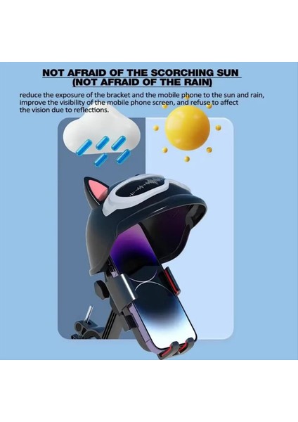 Bisiklet Motosiklet Telefon Tutucu 360 ° Dönme Açık Mekan Bisiklet Navigasyon Standı Akıllı Telefon Standı Için Güneş Kremi Yağmur Geçirmez (Yurt Dışından) fırsatları