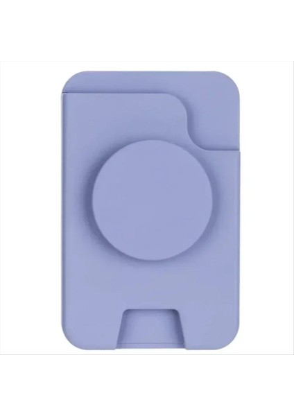 Magsafe Için Manyetik Kartlıklı Cüzdan IPhone 16 17 Pro Samsung S25 S26 Macsafe Cep Telefonu Kavrama Tok Parmak Yüzük A (Yurt Dışından)