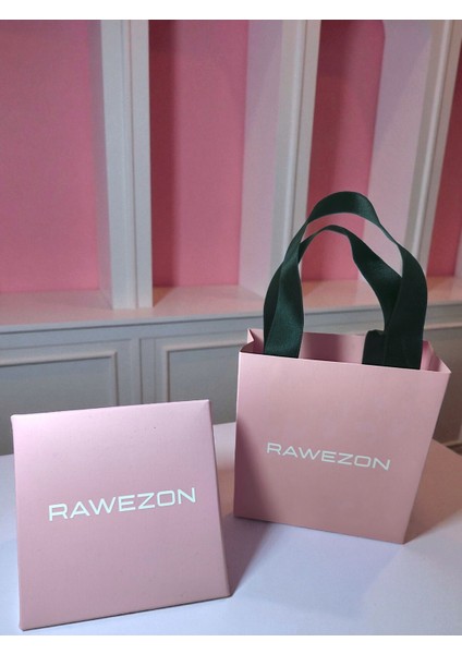 Kutulu Çantalı Çelik Pembe Taşlı Çiçek Kolye-Sevgiliye Hediye Sevdiklerinize Arkadaşa fırsatları