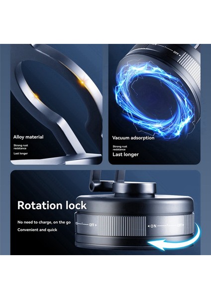 2x S11 Araç Telefonu Tutucu 360° Dönen Katlanabilir Manyetik Montaj Vakum Adsorpsiyon Güçlü Mıknatıs Antishake Tutucu (Yurt Dışından) indirimleri