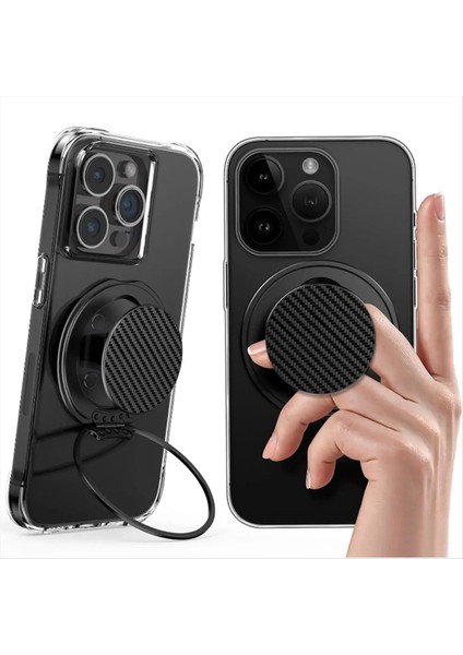 Magsafe Için Evrensel Manyetik Telefon Tutma Ultra Ince Cep Telefonu Parmak Yüzük Tutucu Taşınabilir 360 Dönebilen Telefon Standı (Yurt Dışından) fiyatları