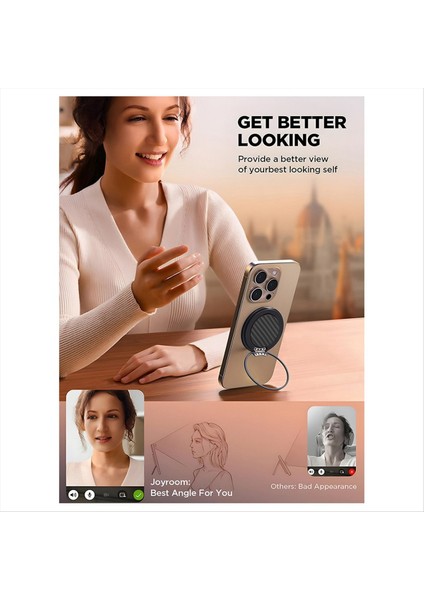 Magsafe Için Evrensel Manyetik Telefon Tutma Ultra Ince Cep Telefonu Parmak Yüzük Tutucu Taşınabilir 360 Dönebilen Telefon Standı (Yurt Dışından) indirimleri