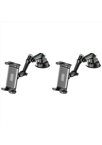 2x Araba Tablet Tutucu Uzun Kol Vantuz Dağı Tablet Suv Kamyon Araç Kaldırma Cam Pencere Araç Montajı (Yurt Dışından)