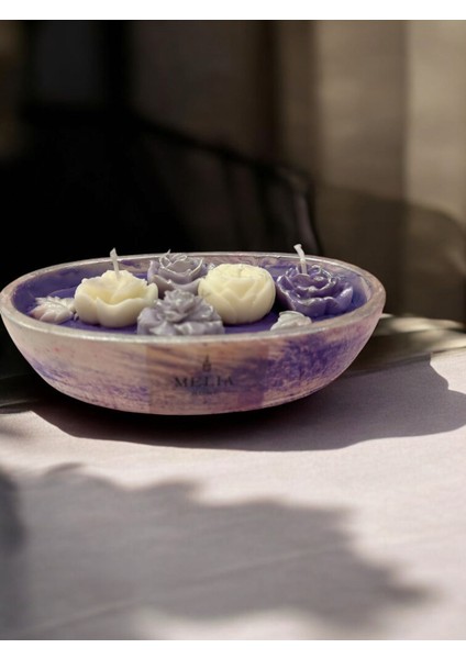 Lila Severlere Özel Tasarım Mum Defter ve Kalrm Hediye Seti fiyatları